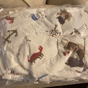 Two Pirate twin bed comforter, sham and sheet sets